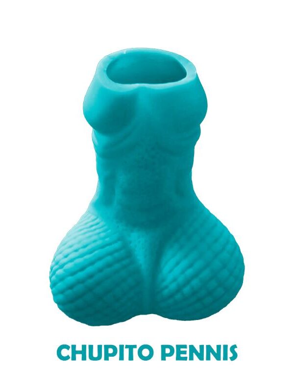 Chupito Forma Pene Color Azul