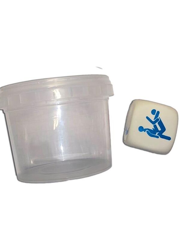 Dado Blanco de Posturas en Bote para Chicos