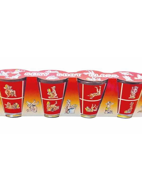Set de 4 Chupitos de Cristal Kamasutra