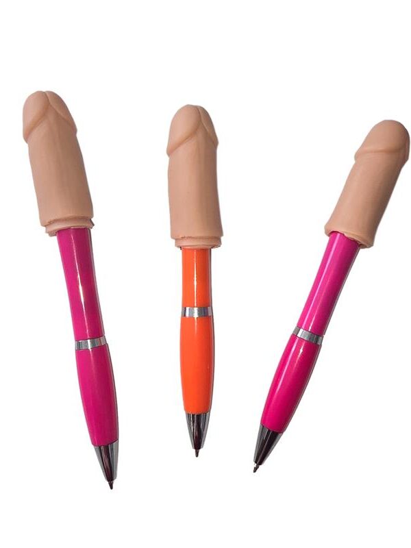 3 Bolígrafos con Punta de Pene