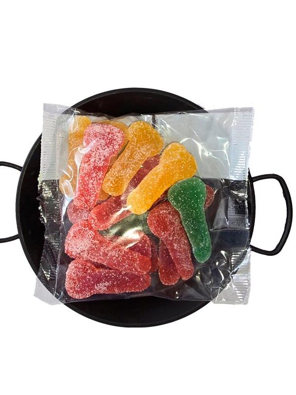 Gominolas de Azúcar con Forma de Pene en Paellera