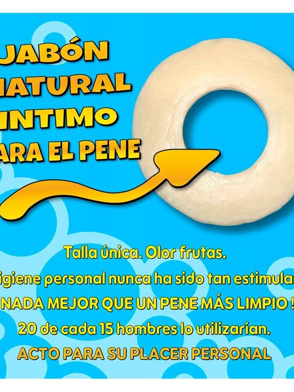 Jabón en Forma de Anillo para el Pene Amarillo