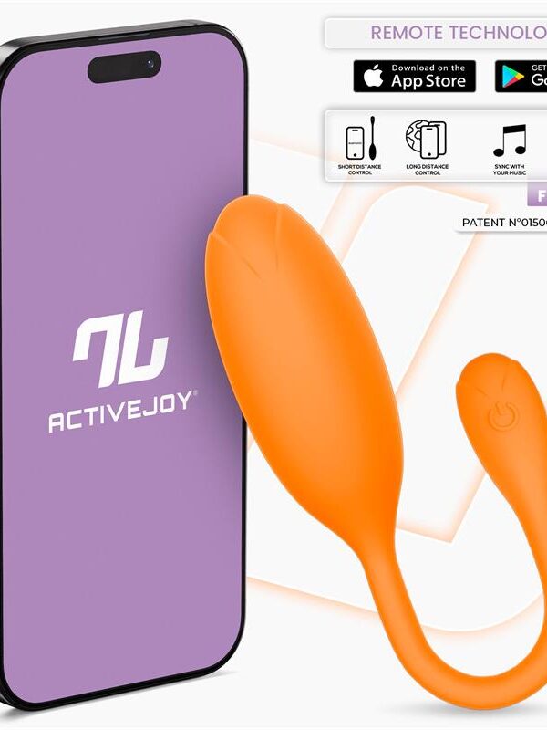 Logan Huevo Vibrador con APP Unibody Naranja