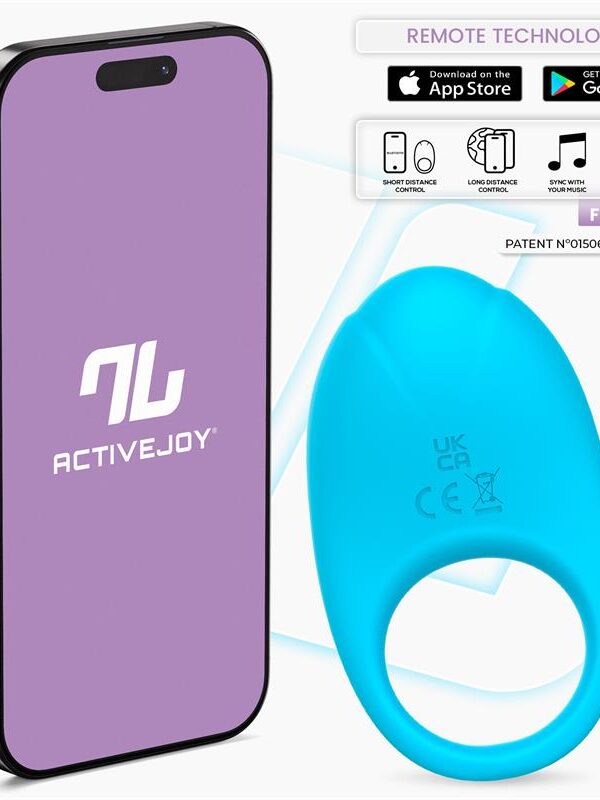 Ringo Anillo Vibrador con APP Unibody Azul