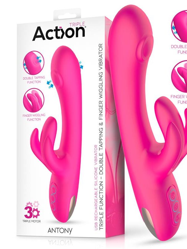 Antony Vibrador con Double Tapping y Función Finger
