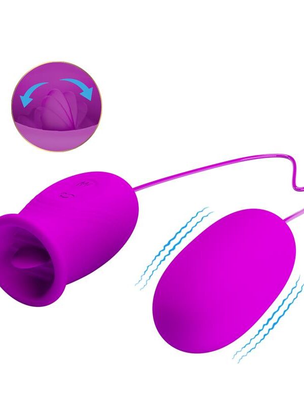 Daisy Huevo Vibrador y Estimulador con Lengua
