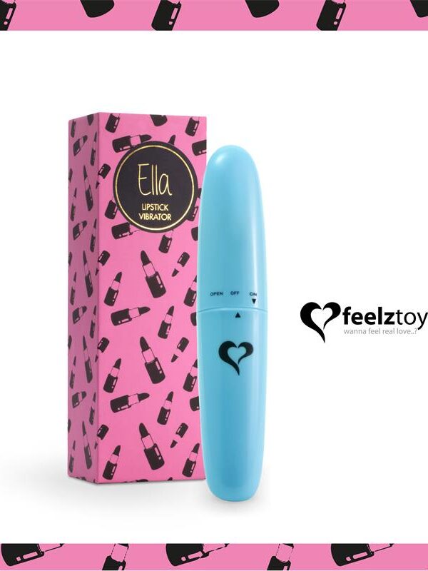 Ella Lipstick Vibrador Light Blue