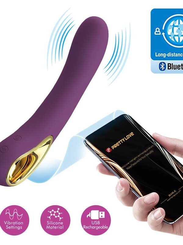 Ethan Vibrador con APP Púrpura