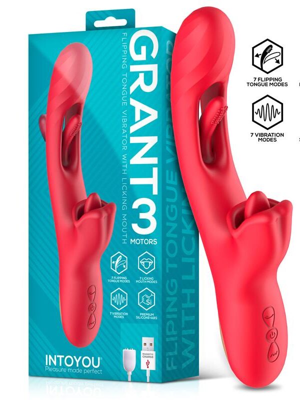 Grant Vibrador con Flipping y Lengua Licking 360º