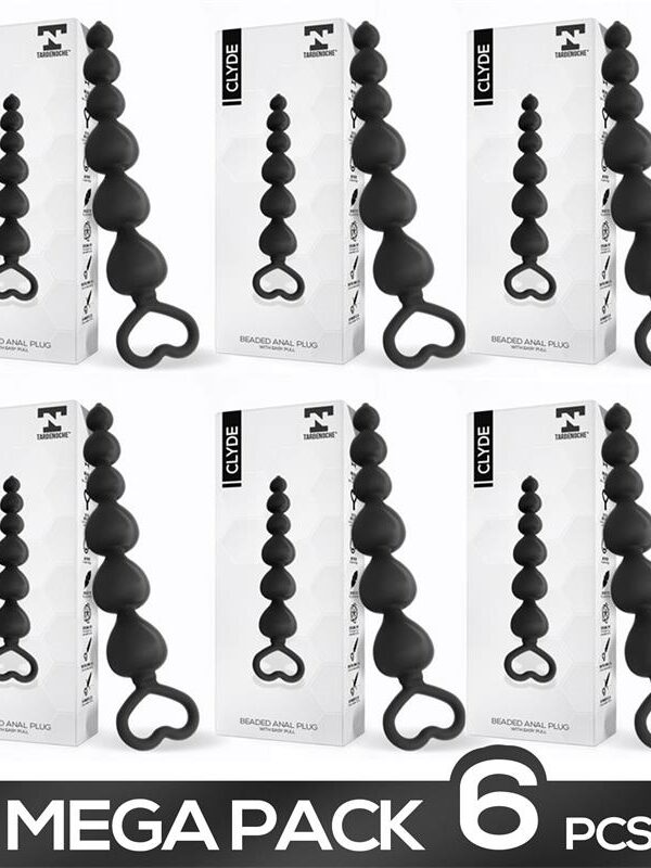 Pack de 6 Clyde Cadena Anal Silicona
