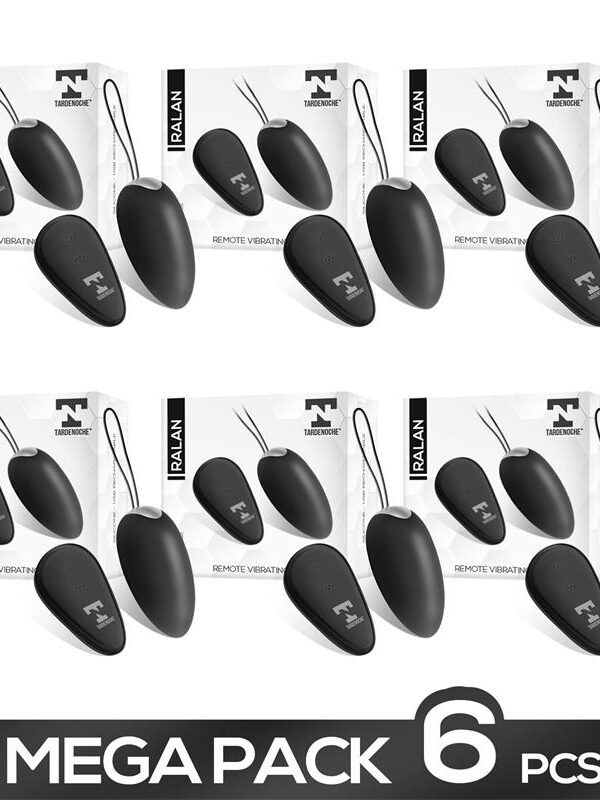 Pack de 6 Ralan Huevo Vibrador Control Remoto