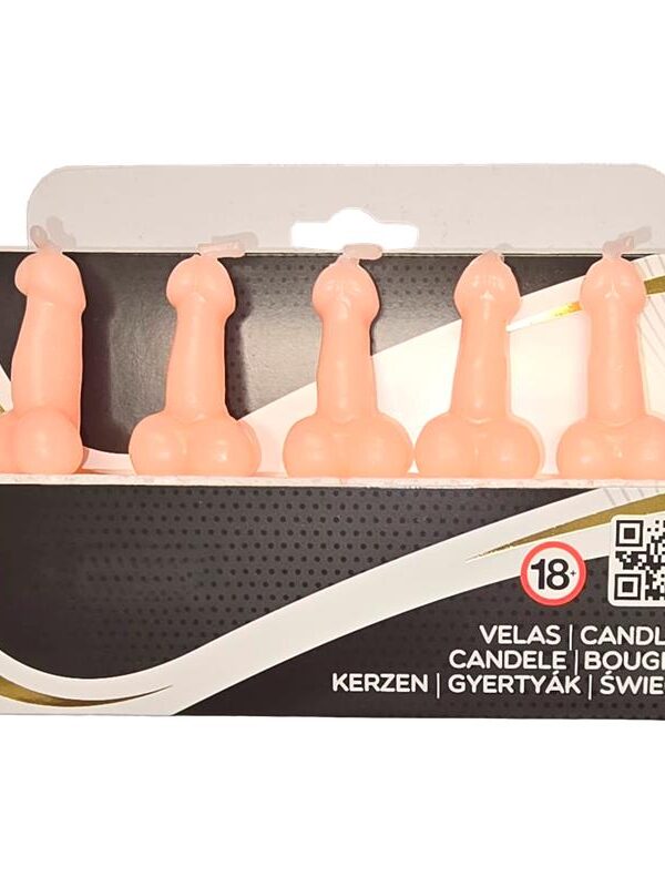 Set de 5 Velas en Forma de Pene