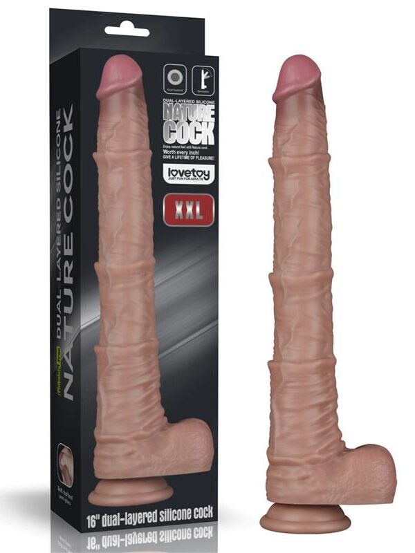 Dildo Dual Layered Articulable XXL 16