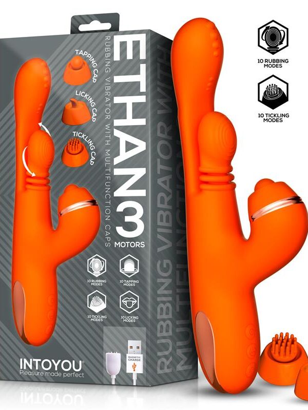 Ethan Vibrador Masaje 360º para el Punto G y Cabezales Intercambiables