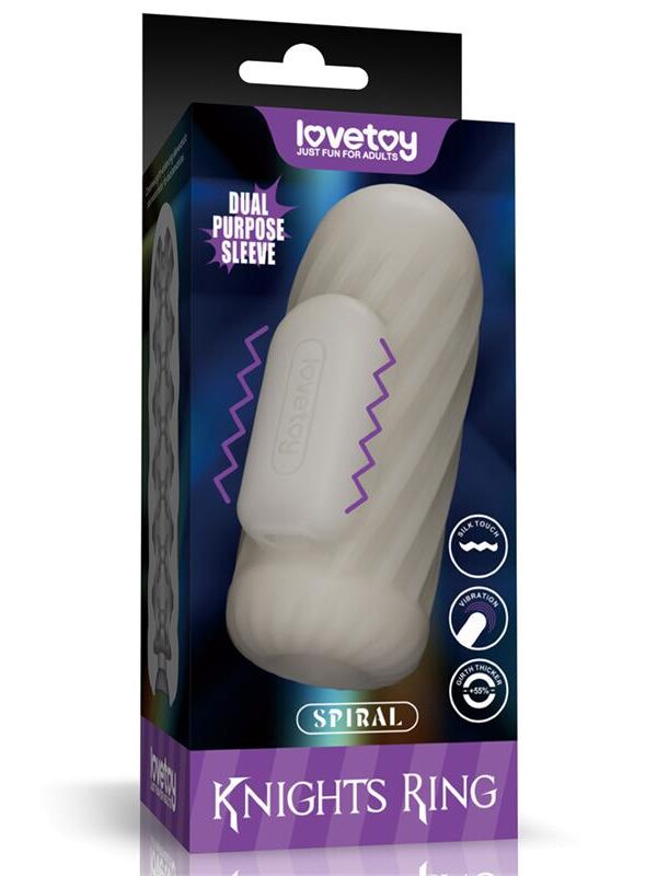 Knights Ring Funda para el Pene y Estimulador Spiral