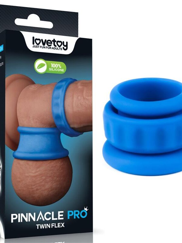 Pinnacle Pro Twin Flex Stretcher Anillo Doble para el Pene