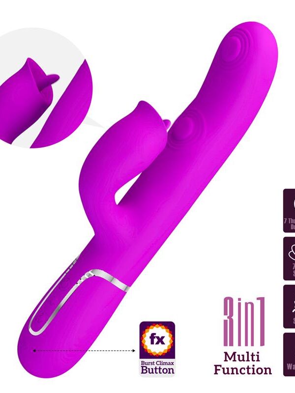 Gigi Vibrador con Licking y Thumping Fucsia