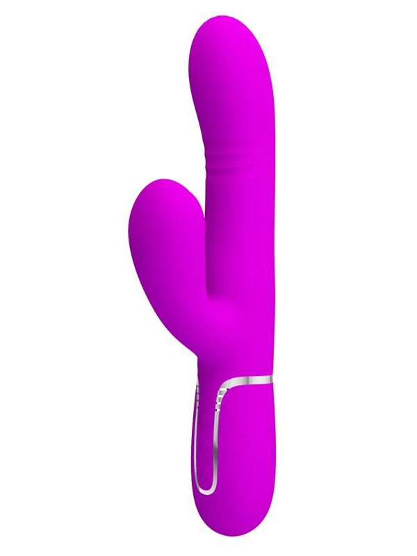 Mariana Vibrador 4en1 Silicona Fucsia