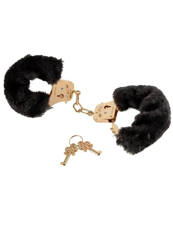 Fetish Fantasy Gold Esposas con Pelo Furry Deluxe Dorado