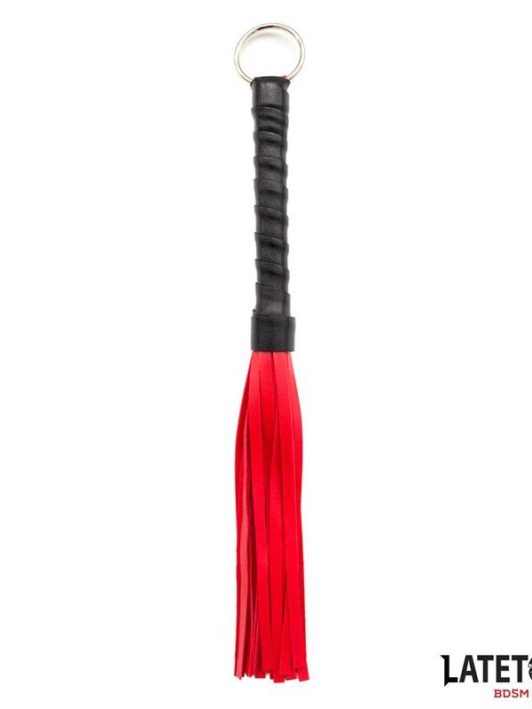 Flogger Mini Rojo y Negro 28cm