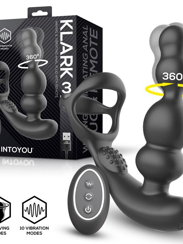 Klark Plug Anal Oscilante con Vibración y Mando a Distancia