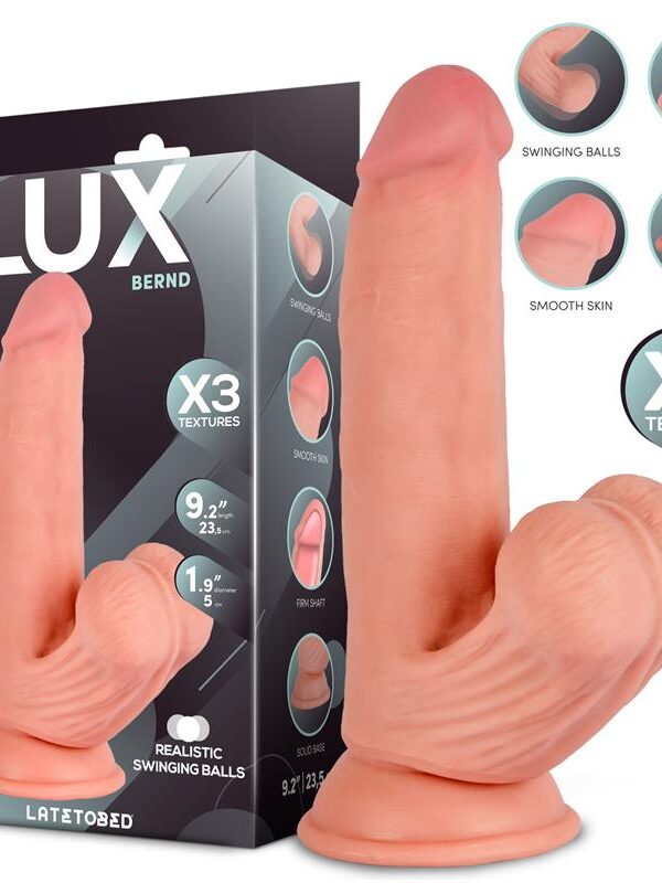 Bernd Dildo Triple Densidad con Testículos Oscilantes 9.2