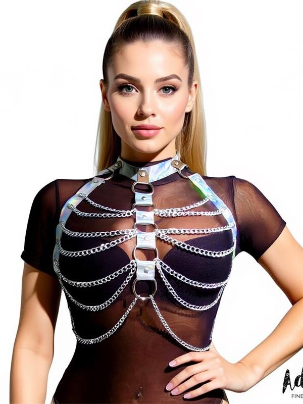 Bianca Arnés Cuero Vegano con Cadenas Talla Única