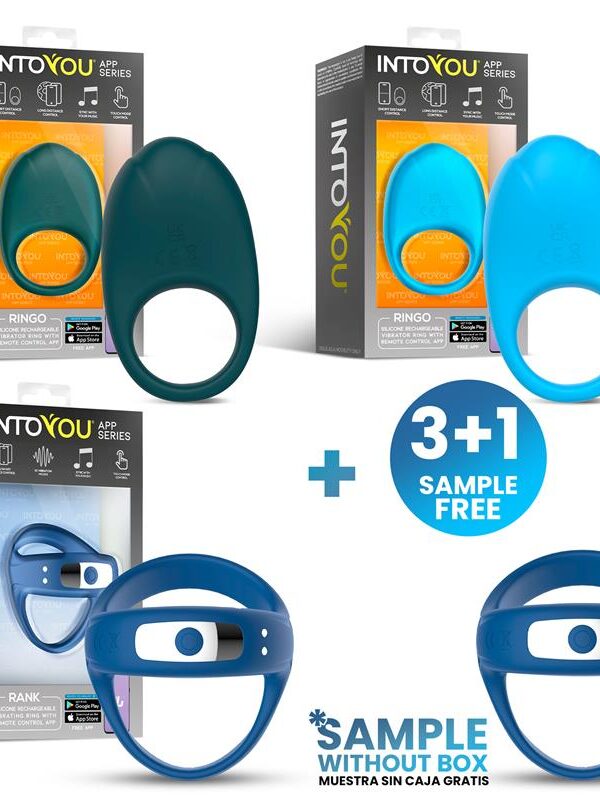 Pack 3+1 Tester Surtido Anillos Ringo y Rank APP