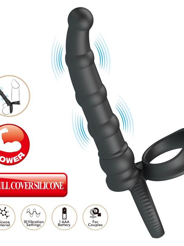 Tatum Plug Anal con Anillo para el Pene con Vibración