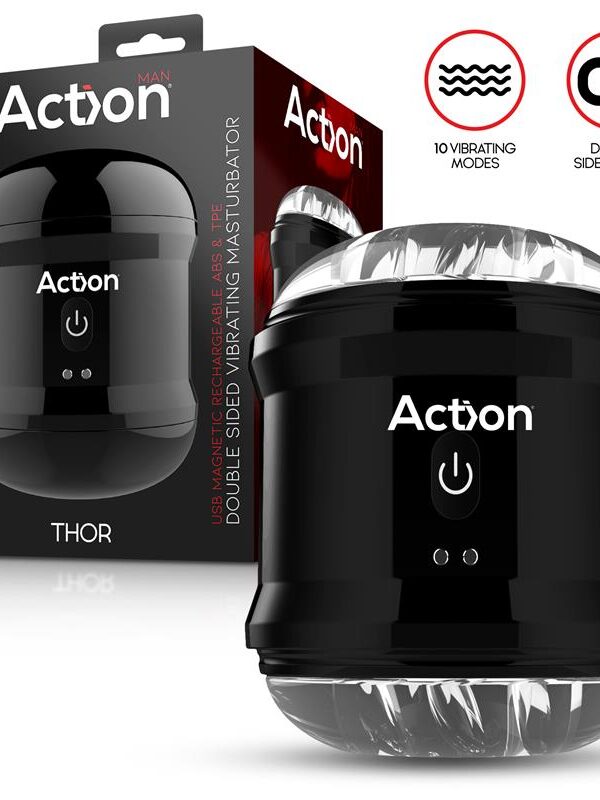 Thor Masturbador con Vibración Doble Orificio
