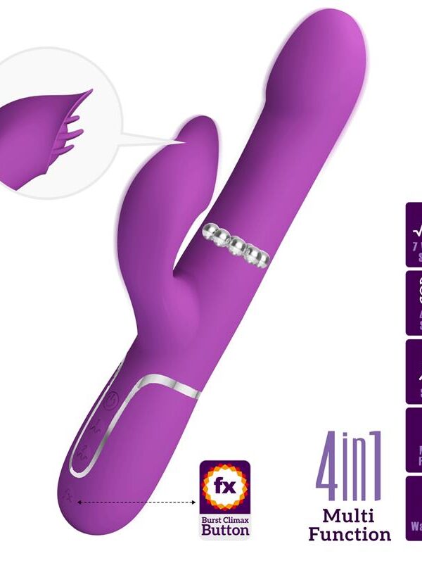 Zalin Vibrador con Bolas Rotatorias y Lengua