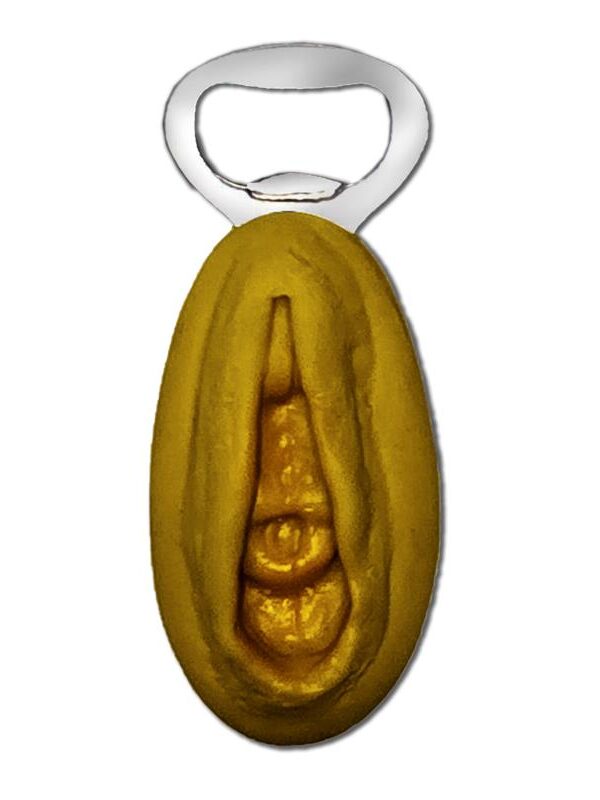 Abridor Forma de Vagina Dorado