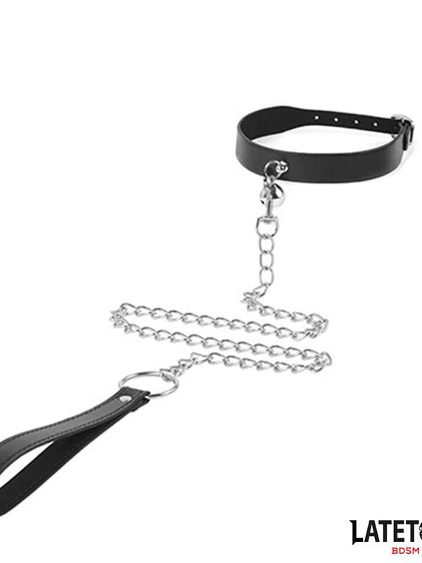 Collar con Cascabel y Correa