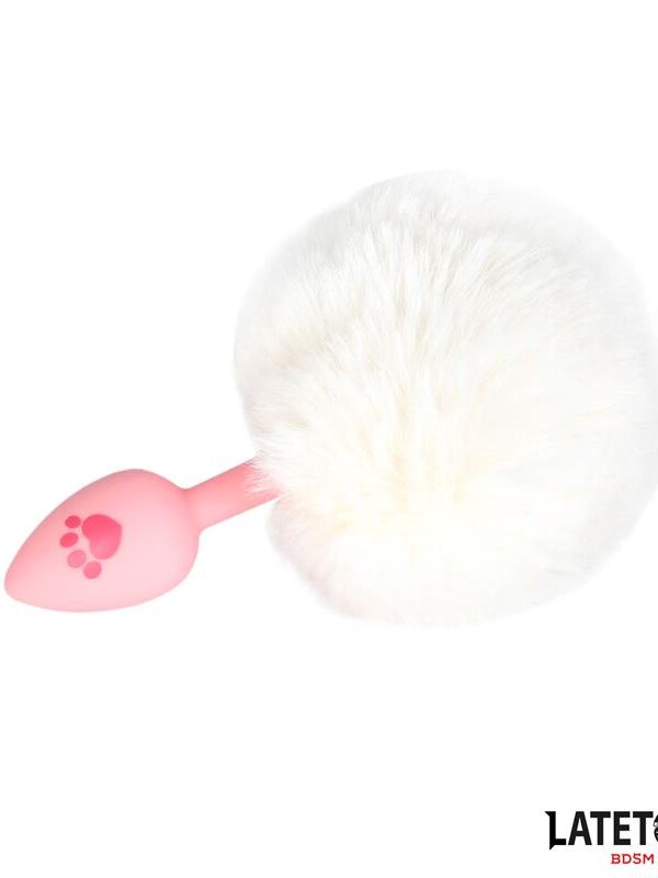 Plug de Silcona con Pompón Rosa
