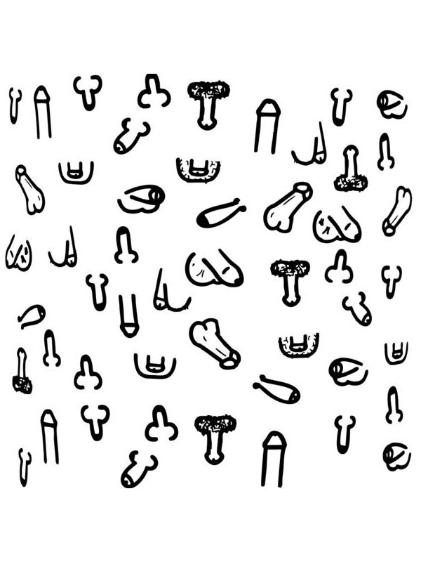Posavasos Cuadrados Penes 10 und