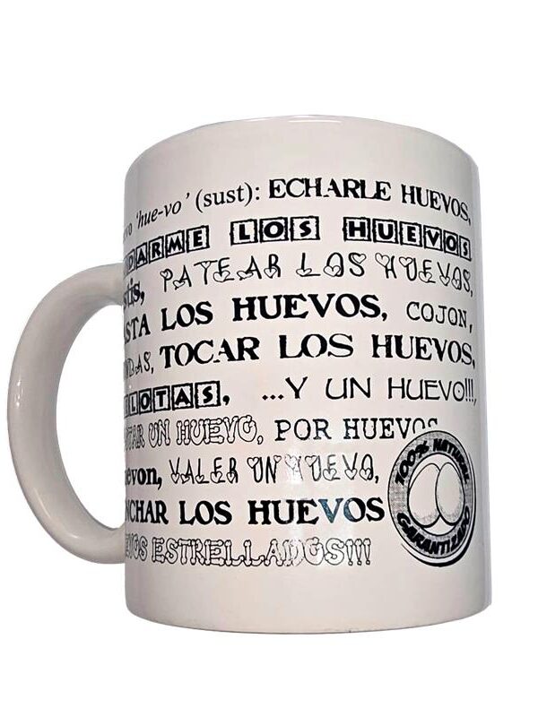 Taza Mug Sinonimos Huevos 370ml
