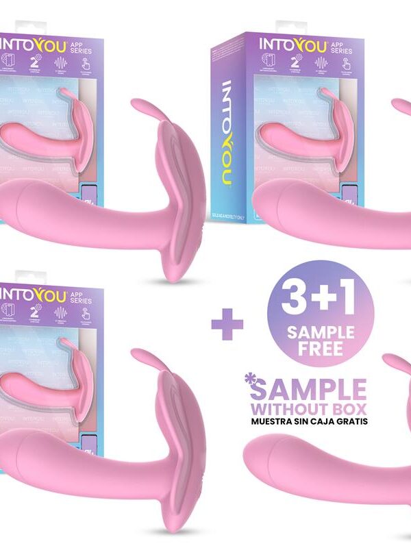Pack 3 + Muestra Wingy Estimulador Mariposa APP Rosa