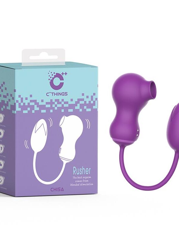 Rusher Succionador de Clítoris y Huevo Vibrador