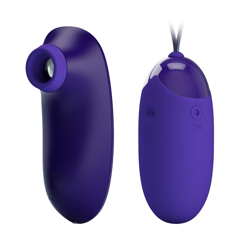 Succionador de Clítoris y Huevo Vibrador